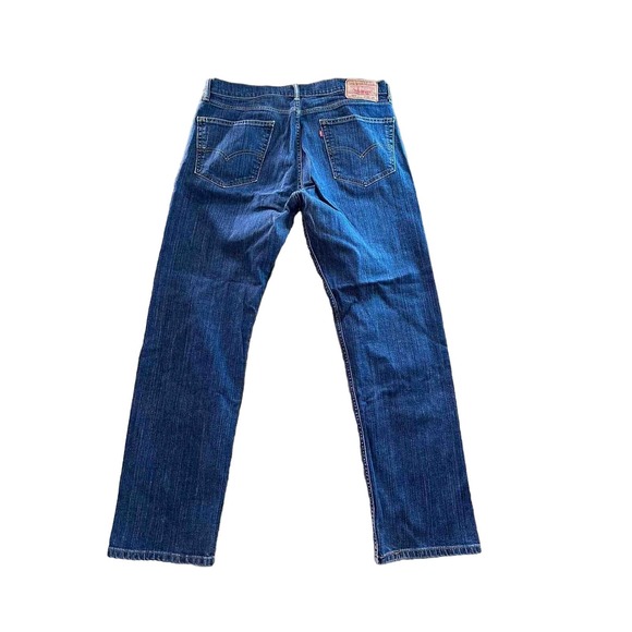 Levis 505 Blue Jeans Men's size W36 L32 Straight Leg-Red Label - Picture 7 of 9